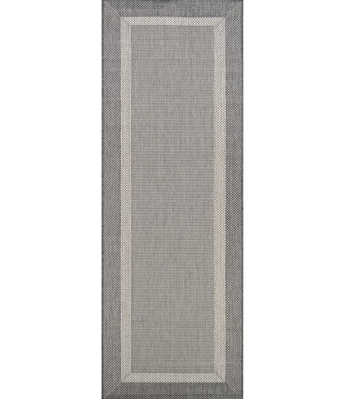 Couristan Recife Stria Texture 4' x 6' Champagne/Grey Area Rug