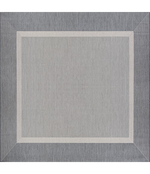 Couristan Recife Stria Texture 9' Round Champagne/Grey Area Rug