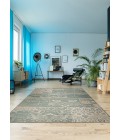 Couristan Afuera Country Cottage Long Runner Sea Mist/Ivory Area Rug