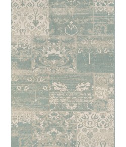 Couristan Afuera Country Cottag Sea Mist/Ivory Area Rug 2 ft. X 3 ft. 7 in. Rectangle