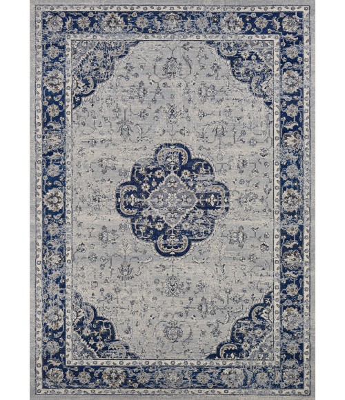 Sultan Treasures Area Rug Couristan Sultan Treasures Clover Medallion 8' Runner Indigo Area Rug