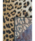 Dolce Area Rug Couristan Dolce Amur Leopard 4' x 6' New Gold Area Rug