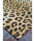 Dolce Area Rug Couristan Dolce Amur Leopard 4' x 6' New Gold Area Rug