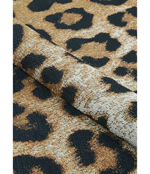 Dolce Area Rug Couristan Dolce Amur Leopard 4' x 6' New Gold Area Rug