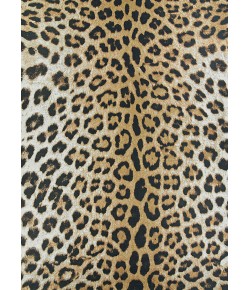 Couristan Dolce Amur Leopard New Gold Area Rug 4 ft. X 5 ft. 10 in. Rectangle