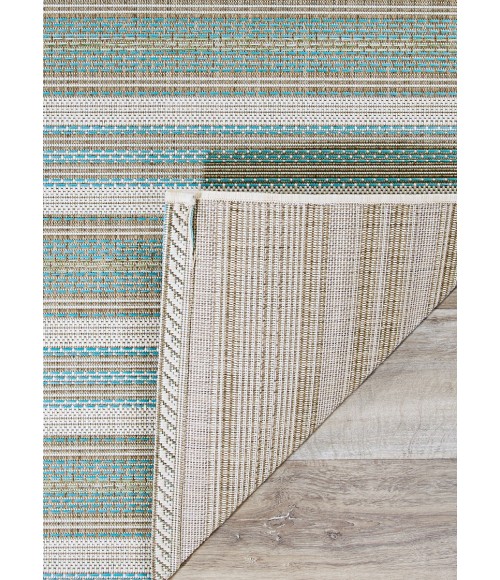 Couristan Monaco Marbella Long Runner Blue Mist/Ivory Area Rug