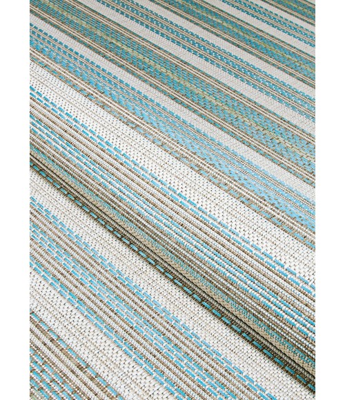 Couristan Monaco Marbella Long Runner Blue Mist/Ivory Area Rug