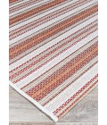 Couristan Monaco Marbella Long Runner Coral/Ivory/Pewter Area Rug