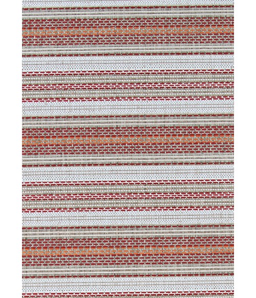Couristan Monaco Marbella Long Runner Coral/Ivory/Pewter Area Rug
