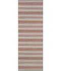 Couristan Monaco Marbella Long Runner Coral/Ivory/Pewter Area Rug