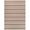 Couristan Monaco Marbella Coral/Ivry/Pewtr Area Rug 2 ft. 3 in. X 11 ft. 9 in. Rectangle