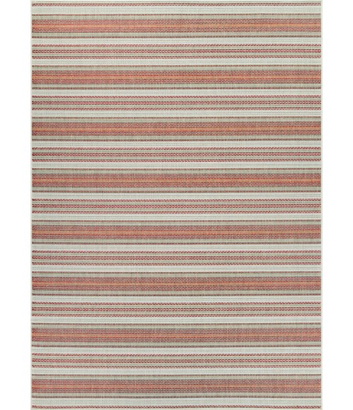 Couristan Monaco Marbella Long Runner Coral/Ivory/Pewter Area Rug