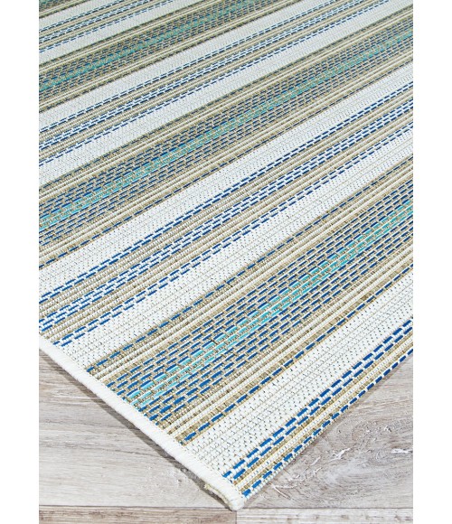 Couristan Monaco Marbella Long Runner Ivory/Sand/Azure Area Rug