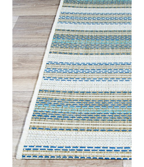 Couristan Monaco Marbella Long Runner Ivory/Sand/Azure Area Rug