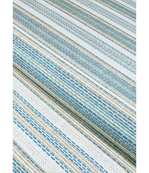 Couristan Monaco Marbella Long Runner Ivory/Sand/Azure Area Rug