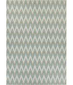 Couristan Monaco Avila Blue Mist/Ivory Area Rug 2 ft. 3 X 11 ft. 9 Rectangle