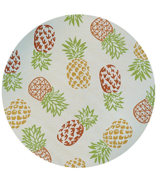 Couristan Covington Pineapples 9' Runner Sand Area Rug