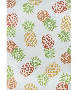 Couristan Covington Pineapples Sand Area Rug 2 ft. 6 in. X 8 ft. 6 in. Rectangle
