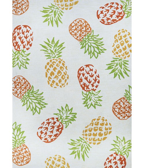Couristan Covington Pineapples 9' Runner Sand Area Rug