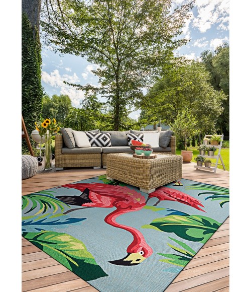 Covington Area Rug Couristan Covington Flamingos 5' x 8' Multi Area Rug