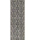 Couristan Everest Retro Damask 8' Runner Grey/Black Area Rug