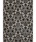Couristan Everest Retro Damask 8' Runner Grey/Black Area Rug