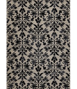 Couristan Everest Retro Damask Grey/Black Area Rug 2 ft. X 3 ft. 7 in. Rectangle
