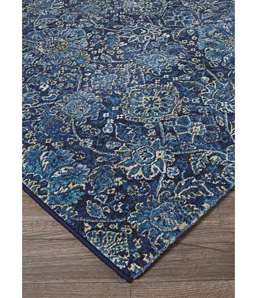 Easton Area Rug Couristan Easton Winslet 8' x 11' Navy/Sapphire Area Rug