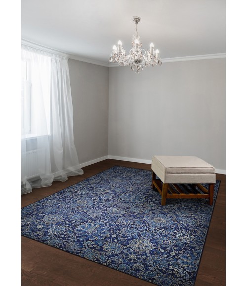 Easton Area Rug Couristan Easton Winslet 8' x 11' Navy/Sapphire Area Rug