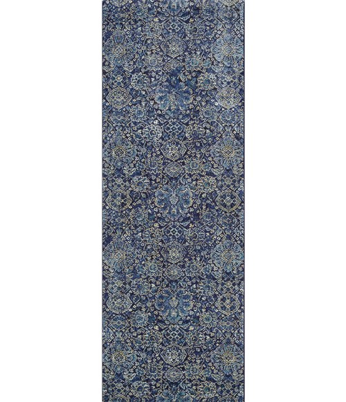 Easton Area Rug Couristan Easton Winslet 8' x 11' Navy/Sapphire Area Rug