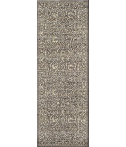 Couristan Everest Persian Arabq Charcoal/Ivory Area Rug 2 ft. 7 in. X 7 ft. 10 in. Rectangle