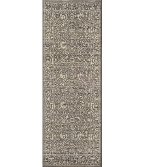 Couristan Everest Persian Arabesque 2' x 4' Charcoal/Ivory Area Rug