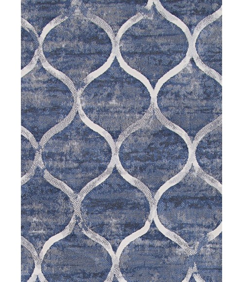 Couristan Easton Ogee 8' x 11' Dusk Blue Area Rug