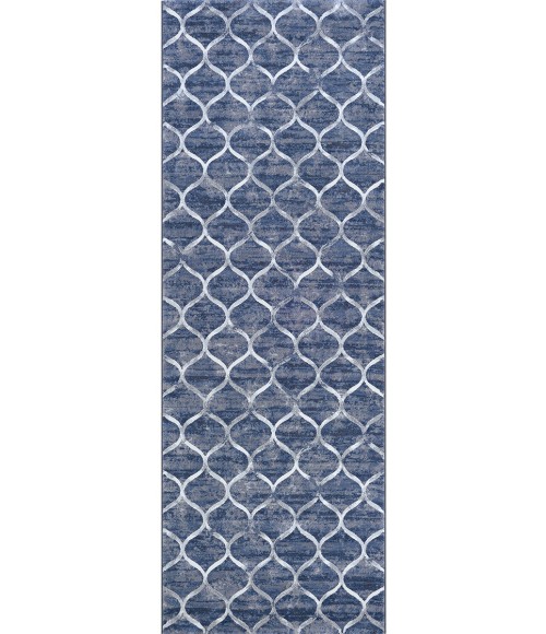 Couristan Easton Ogee 8' x 11' Dusk Blue Area Rug