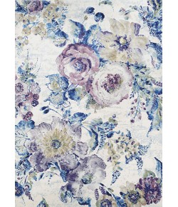 Couristan Easton Floral Chic Bone/Multi Area Rug 2 ft. 7 in. X 7 ft. 10 in. Rectangle