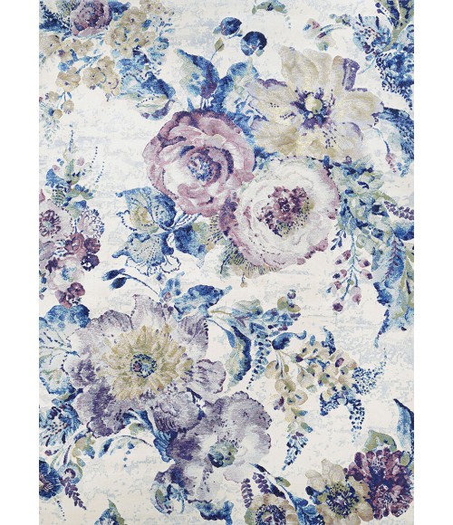 Couristan Easton Floral Chic 2' x 4' Bone/Multi Area Rug