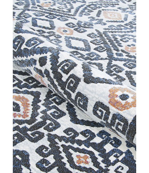 Couristan Everest Bohemia 8' x 11' Denim Ivory Area Rug