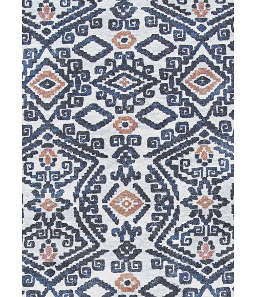 Couristan Everest Bohemia 8' x 11' Denim Ivory Area Rug