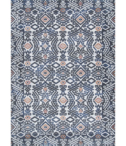 Couristan Everest Bohemia 8' x 11' Denim Ivory Area Rug
