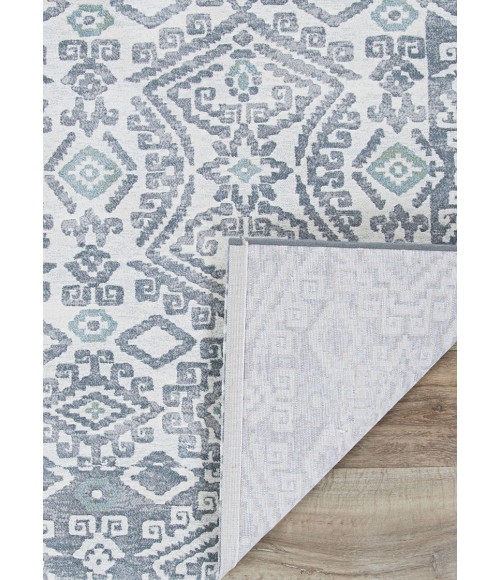 Couristan Everest Bohemia 8' Runner Greystone/Lime Area Rug