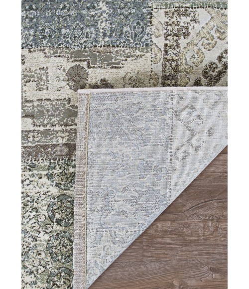 Couristan Easton Camilla 3' x 5' Antique Cream/Grey Area Rug