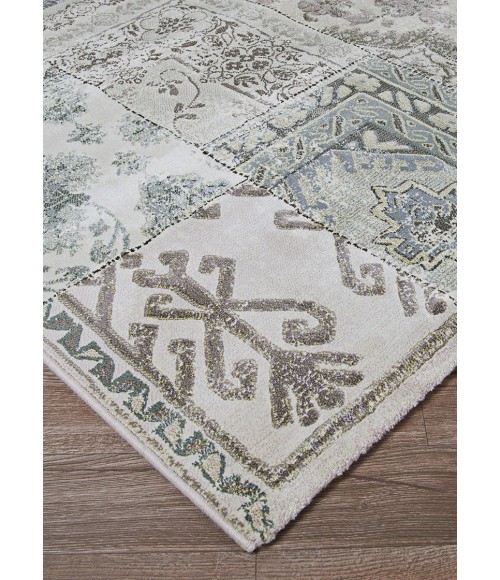 Couristan Easton Camilla 3' x 5' Antique Cream/Grey Area Rug