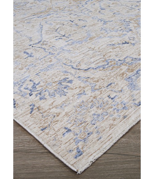 Couristan Couture  Ballerine Extra Large Burnished Gold/Denim Area Rug
