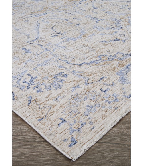 Couristan Couture  Ballerine 2' x 4' Burnished Gold/Denim Area Rug