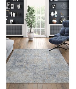 Couristan Couture Bordado Light Grey/Multi Area Rug 3 ft. 9 in. X 5 ft. 5 in. Rectangle