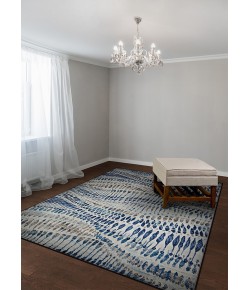 Couristan Easton Charles Bone/Blue/Multi Area Rug 7 ft. 10 in. X 11 ft. 2 in. Rectangle