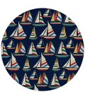 Couristan Outdoor Escape Yachting 5' x 8' Navy Area Rug