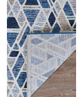 Easton Area Rug Couristan Easton City Bricks 8' Runner Graffiti Blue Area Rug
