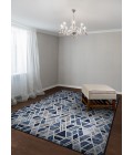 Easton Area Rug Couristan Easton City Bricks 8' Runner Graffiti Blue Area Rug