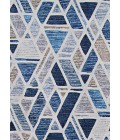 Easton Area Rug Couristan Easton City Bricks 8' Runner Graffiti Blue Area Rug